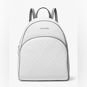 Michael Kors Abby large leather logo backpack